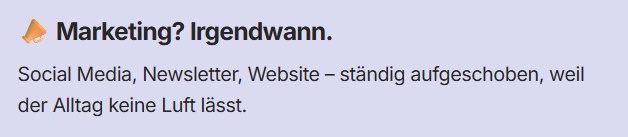Spurschmiede: Marketing irgendwann