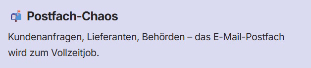 Spurschmiede: Postfach-Chaos